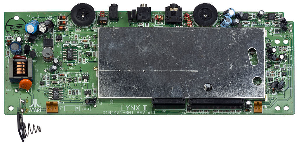 Atari Lynx II Motherboard Shielding