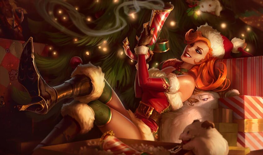 Candy Cane Miss Fortune from League of Legends Candy Cane Miss Fortune from League of Legends