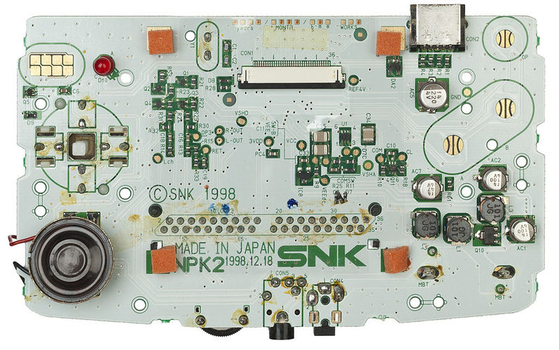 Neo Geo Color Motherboard Top