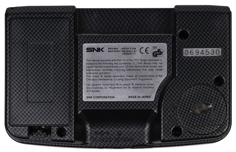 Neo Geo Pocket Color Back 1