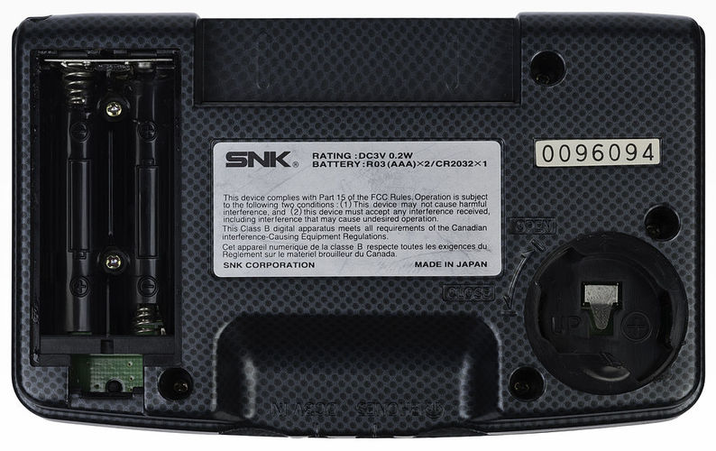 Neo Geo Pocket Flat Back 2