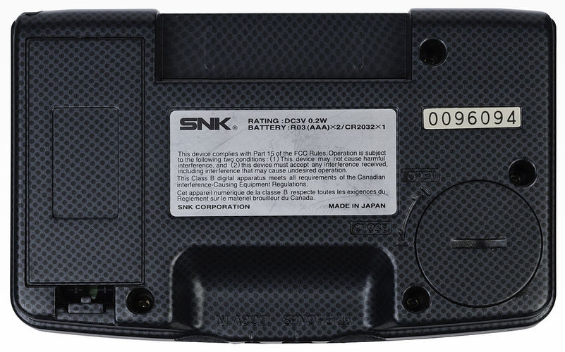Neo Geo Pocket Flat Back