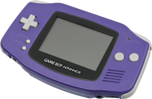 Nintendo Game Boy Advance Original Purple Front Left Main
