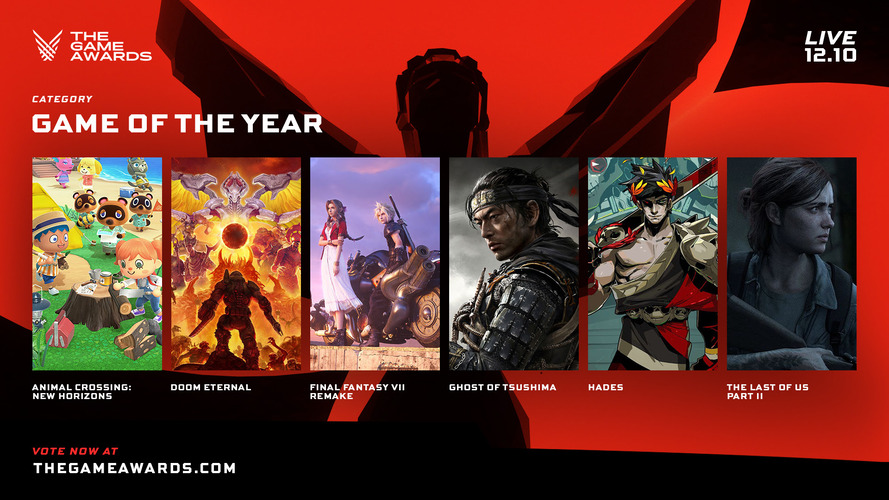 Nominations for Game of the Year 2020 Award Nominations for Game of the Year 2020 Award