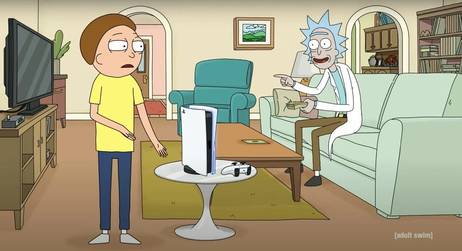 Rick and Morty in PlayStation 5 ad