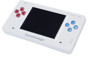 blaze gamegadget handheld console white front