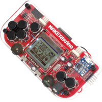 circuitmess makerbuino handheld emulator console transparent front 45deg