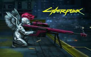 cyberpunk 2077 sniper knight angel