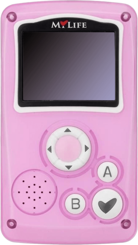giochi preziosi my life handheld gaming console front pink