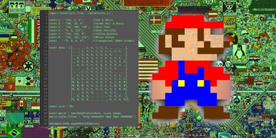 nintendo gigaleak super mario js code pixel canvas