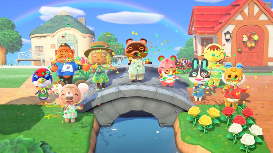 nintendo switch animal crossing new horizons flaming
