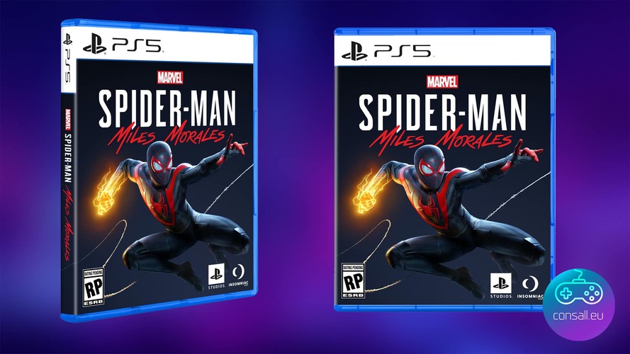 sony ps5 game cases design revealed with spiderman miles morales